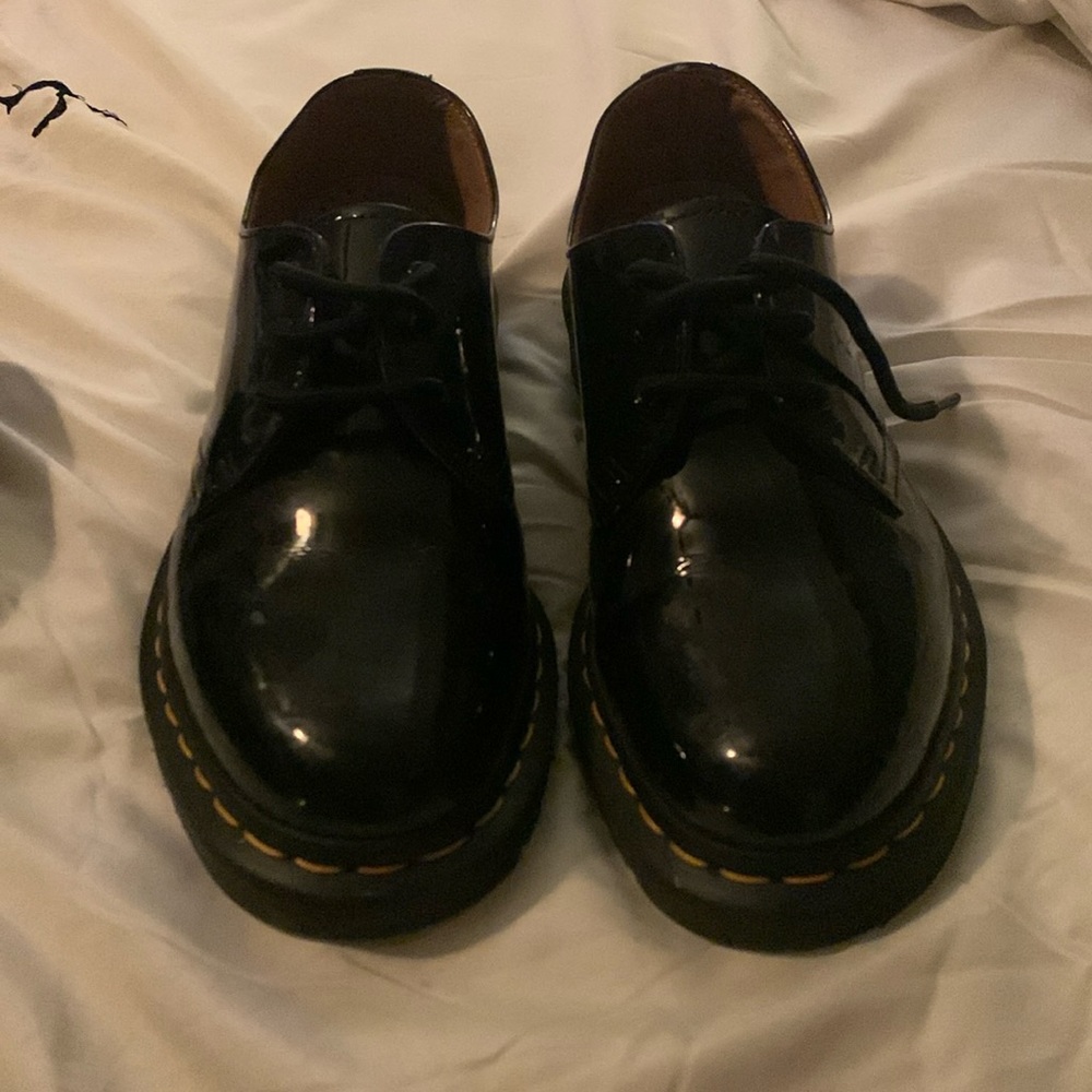 Patent leather Dr Martens! Size 8 Women's. Only wore once for a wedding.?
